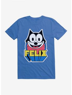 Felix The Cat 3D Block Text T-Shirt, ROYAL BLUE, hi-res