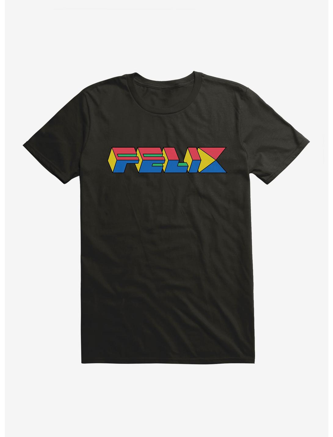 Felix The Cat 90s Cube Felix Text T-Shirt, , hi-res
