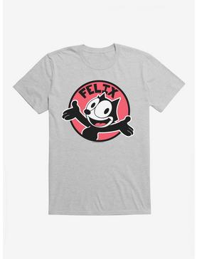Felix The Cat Happy Smiles Sticker Graphic T-Shirt, HEATHER GREY, hi-res