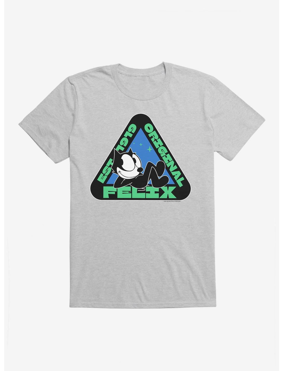 Felix The Cat Original Triangular Graphic T-Shirt, HEATHER GREY, hi-res