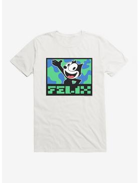 Felix The Cat Pixilated Felix Text T-Shirt, , hi-res