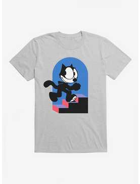 Felix The Cat Step By Step T-Shirt, HEATHER GREY, hi-res