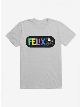 Felix The Cat Whistling And Walking T-Shirt, HEATHER GREY, hi-res