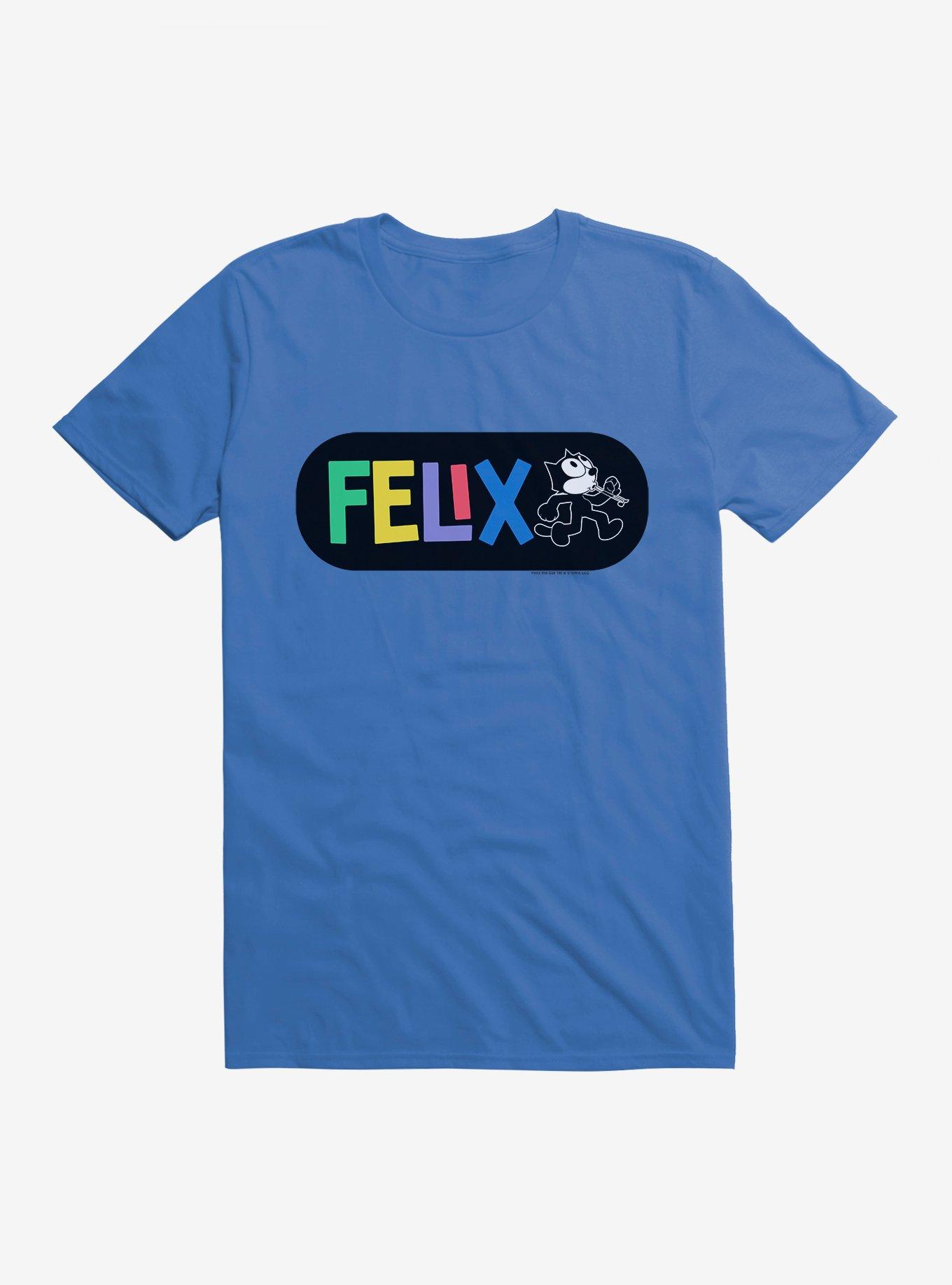 Felix The Cat Whistling And Walking T-Shirt, ROYAL BLUE, hi-res