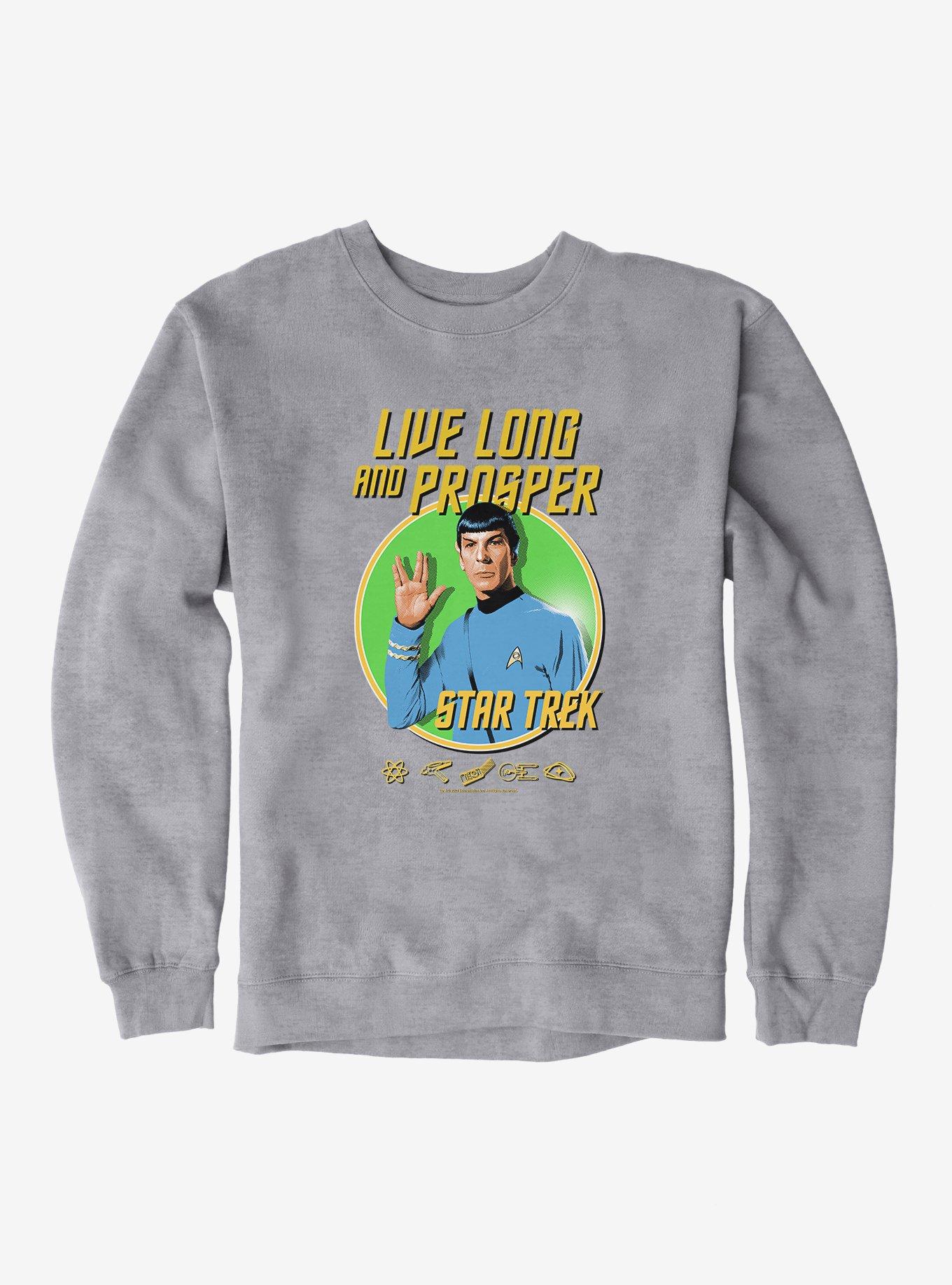 Star Trek Live Long And Prosper Sweatshirt, HEATHER, hi-res