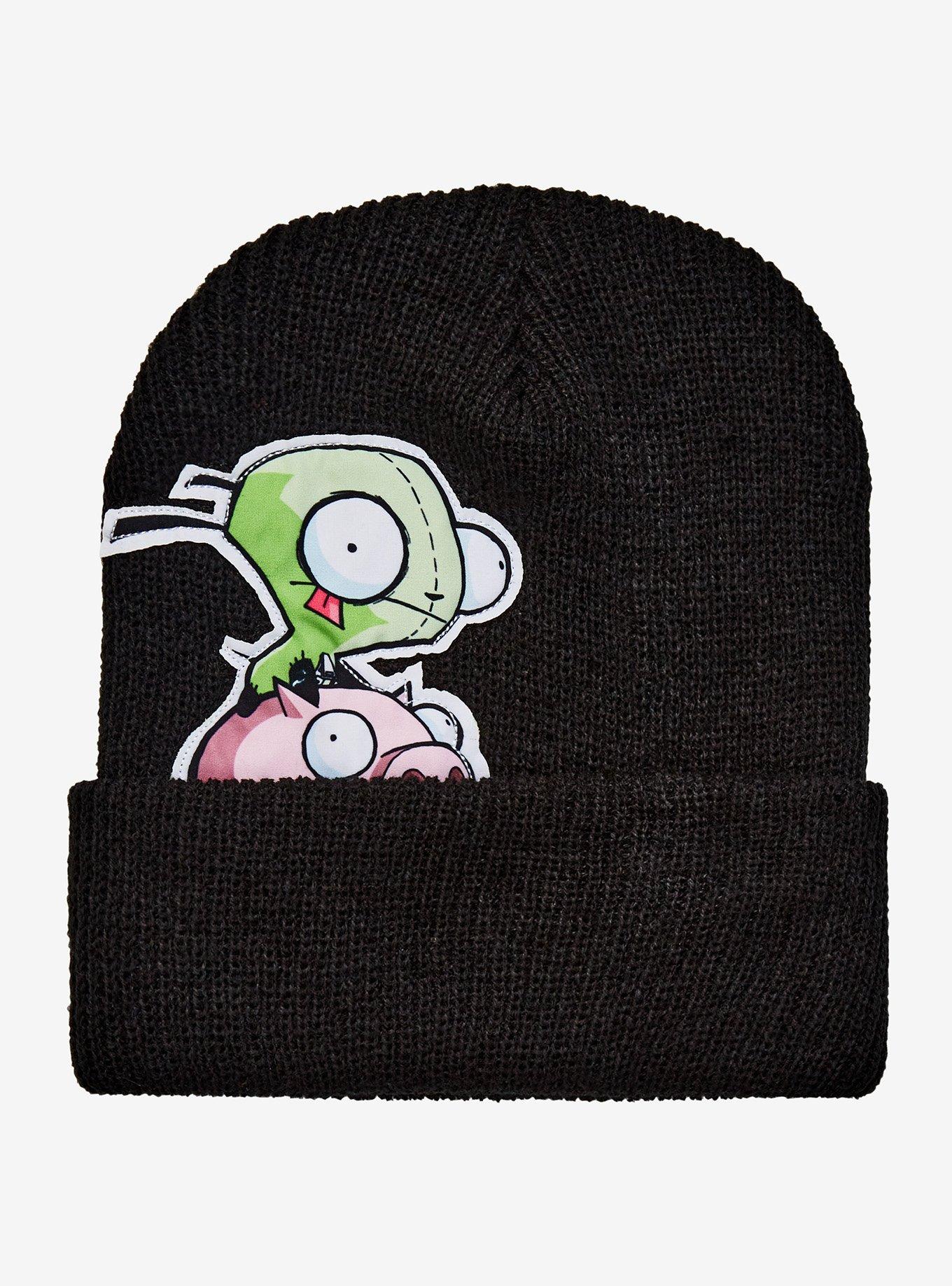 Invader Zim GIR Pig Peeking Beanie, , hi-res