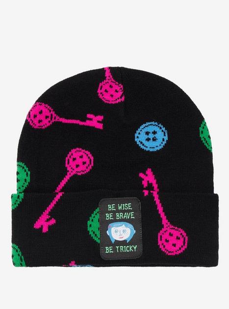 Coraline Button & Key Beanie | Hot Topic