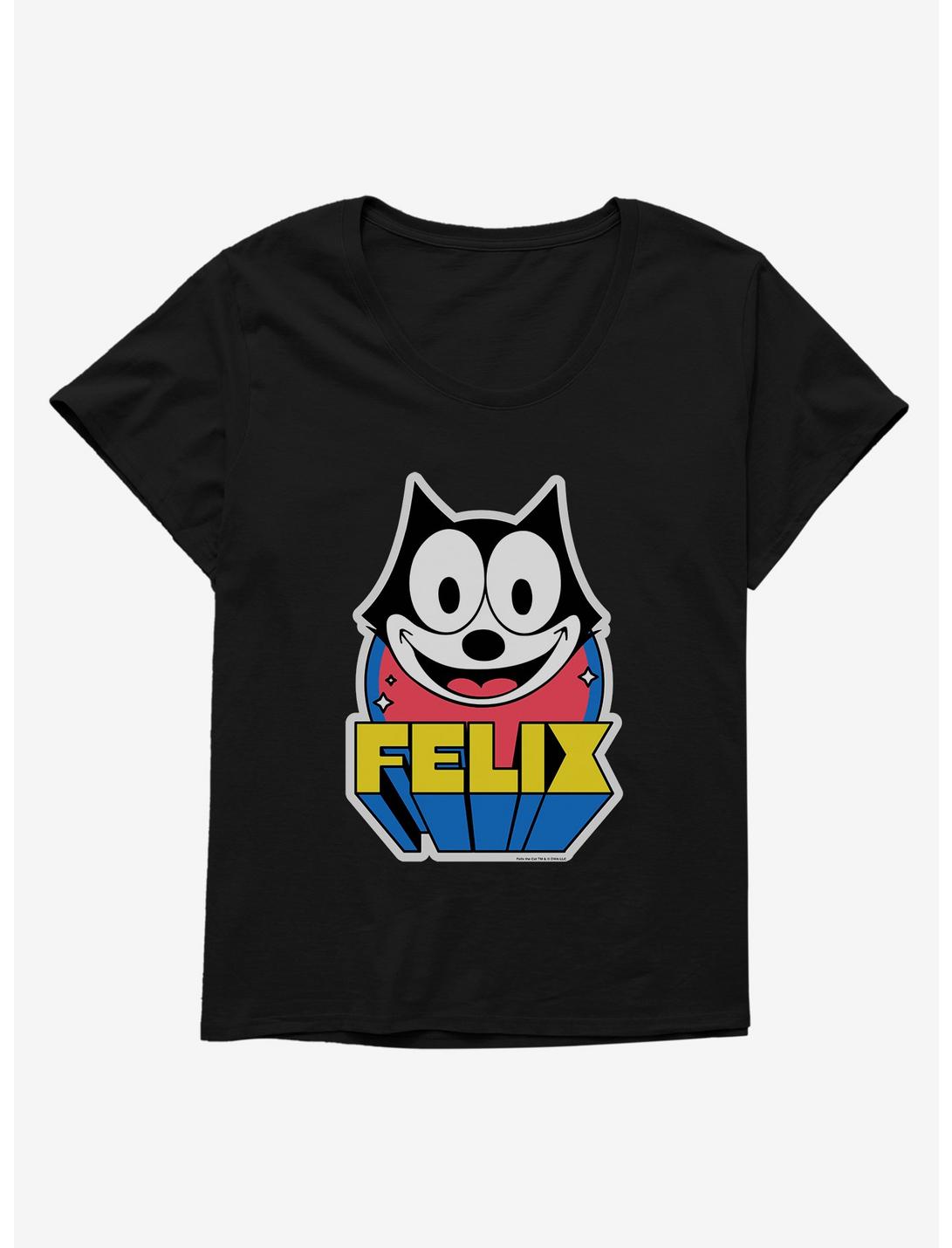 Felix The Cat 3D Block Text Womens T-Shirt Plus Size, , hi-res