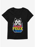 Felix The Cat 3D Block Text Womens T-Shirt Plus Size, , hi-res
