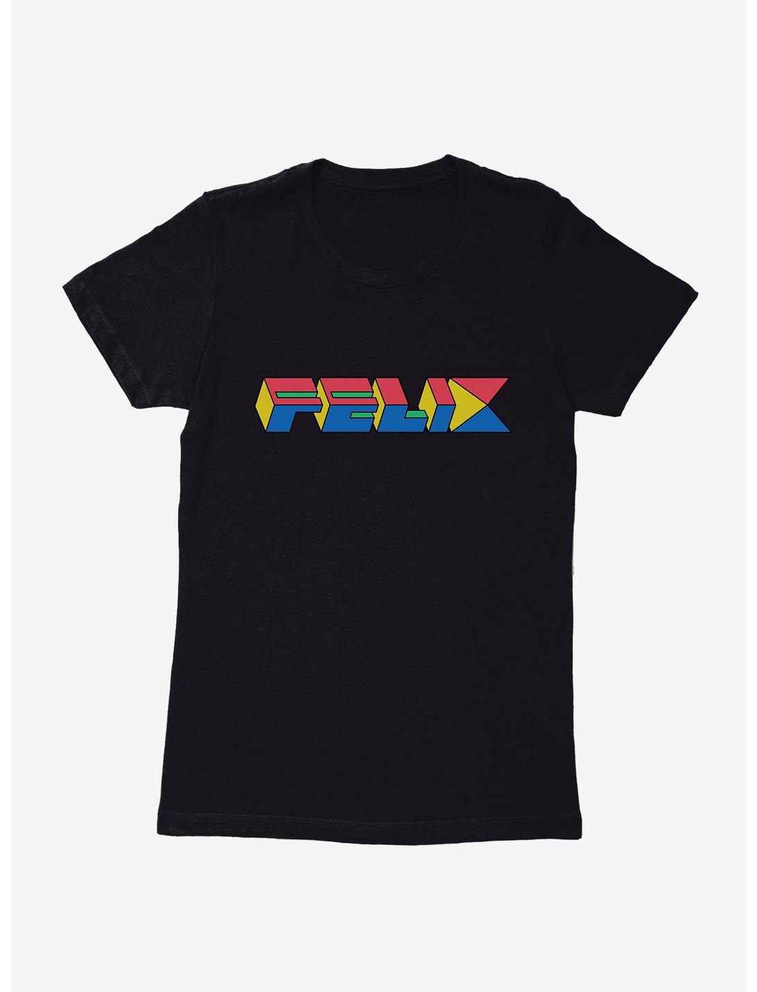 Felix The Cat 90s Cube Felix Text Womens T-Shirt, , hi-res