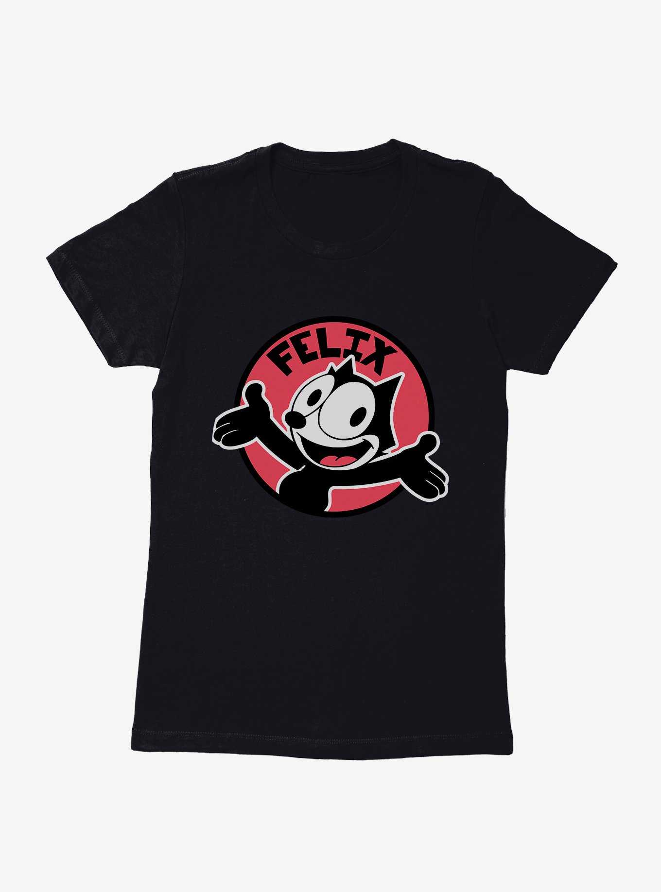 Felix The Cat Happy Smiles Sticker Graphic Womens T-Shirt, , hi-res