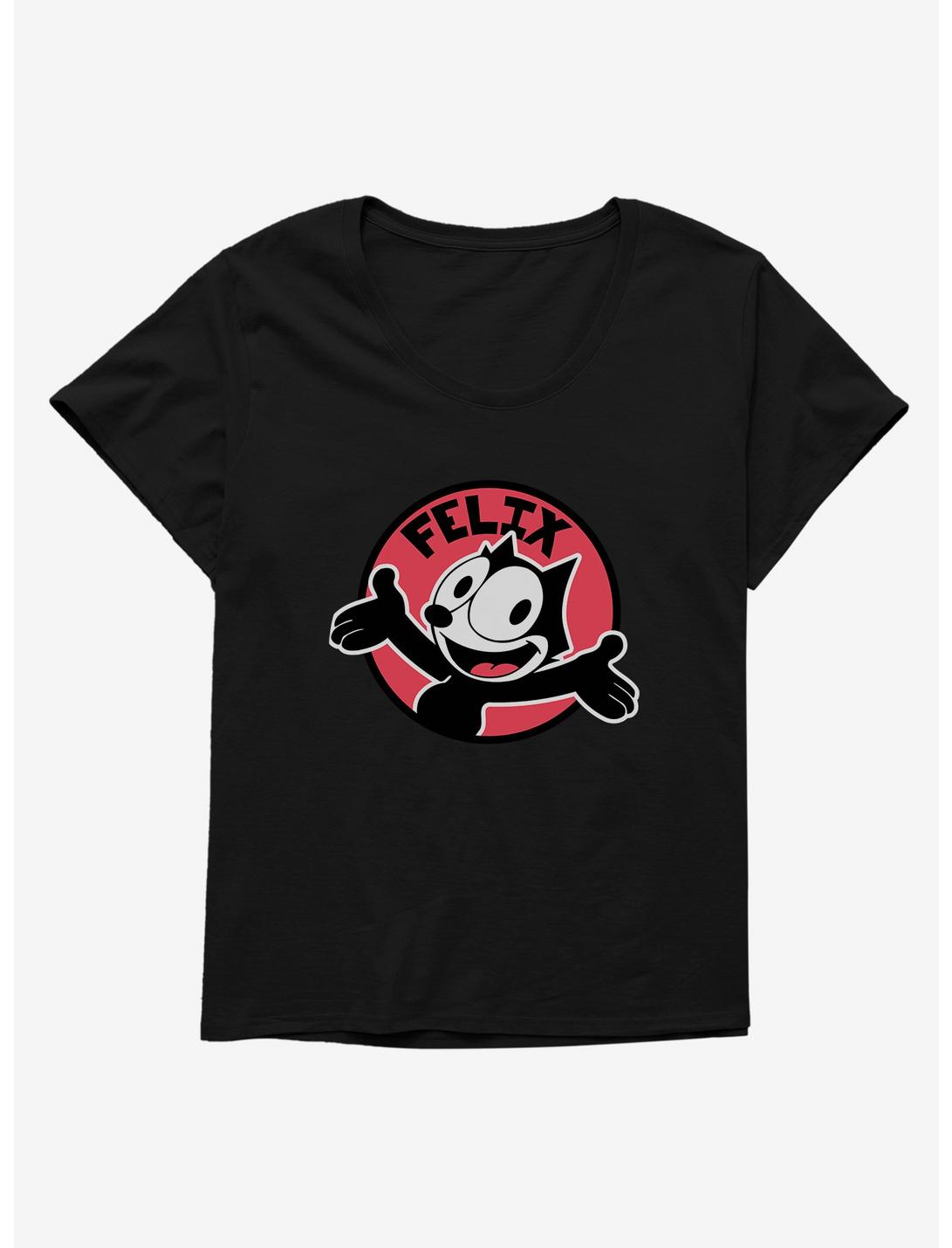 Felix The Cat Happy Smiles Sticker Graphic Womens T-Shirt Plus Size, , hi-res