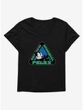 Felix The Cat Original Triangular Graphic Womens T-Shirt Plus Size, , hi-res