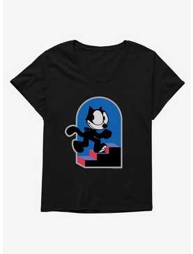 Felix The Cat Step By Step Womens T-Shirt Plus Size, , hi-res