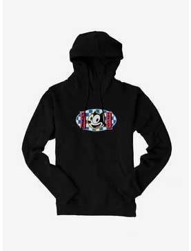 Felix The Cat Blue Checkers Graphic Hoodie, , hi-res