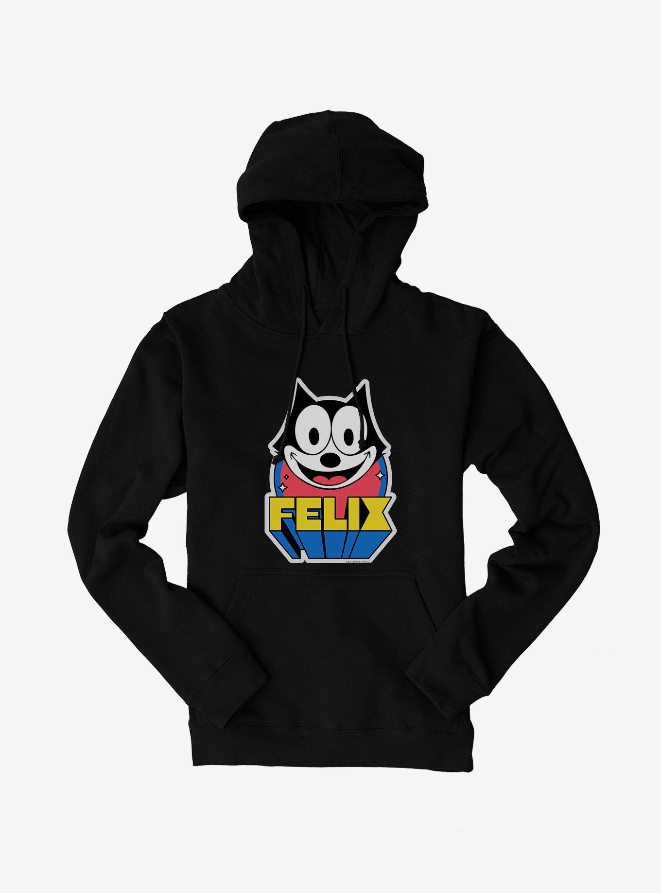 Felix The Cat 3D Block Text Hoodie