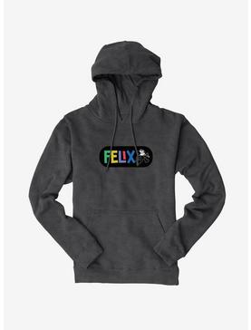 Felix The Cat Whistling And Walking Hoodie, CHARCOAL HEATHER, hi-res