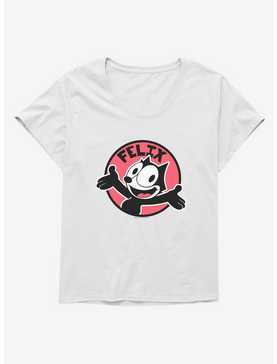 Felix The Cat Happy Smiles Sticker Graphic Girls T-Shirt Plus Size, , hi-res