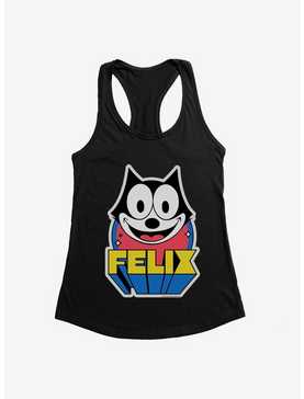 Felix The Cat 3D Block Text Girls Tank, , hi-res