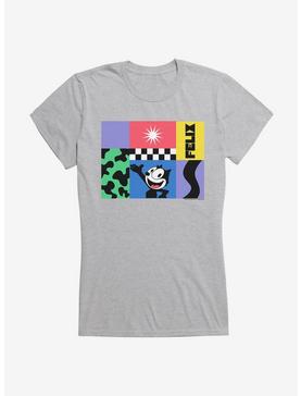 Felix The Cat 90s Graphic Collage Girls T-Shirt, HEATHER, hi-res
