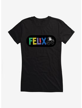 Felix The Cat Whistling And Walking Girls T-Shirt, , hi-res