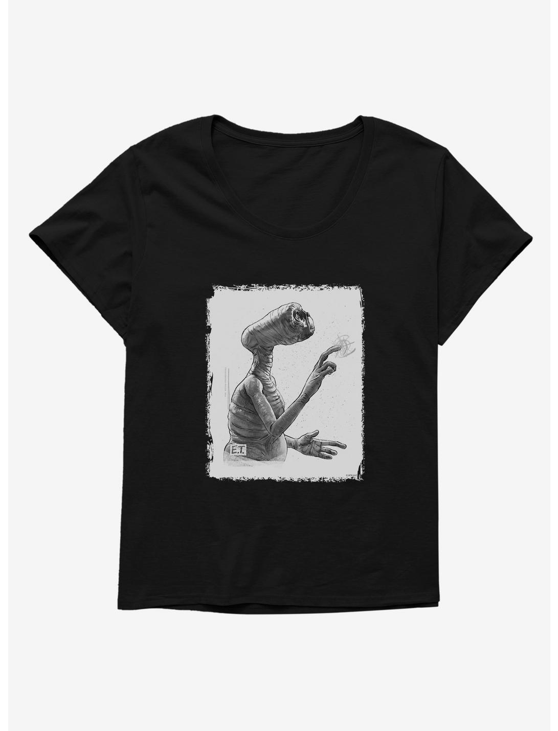 E.T. Sketch Womens T-Shirt Plus Size, , hi-res