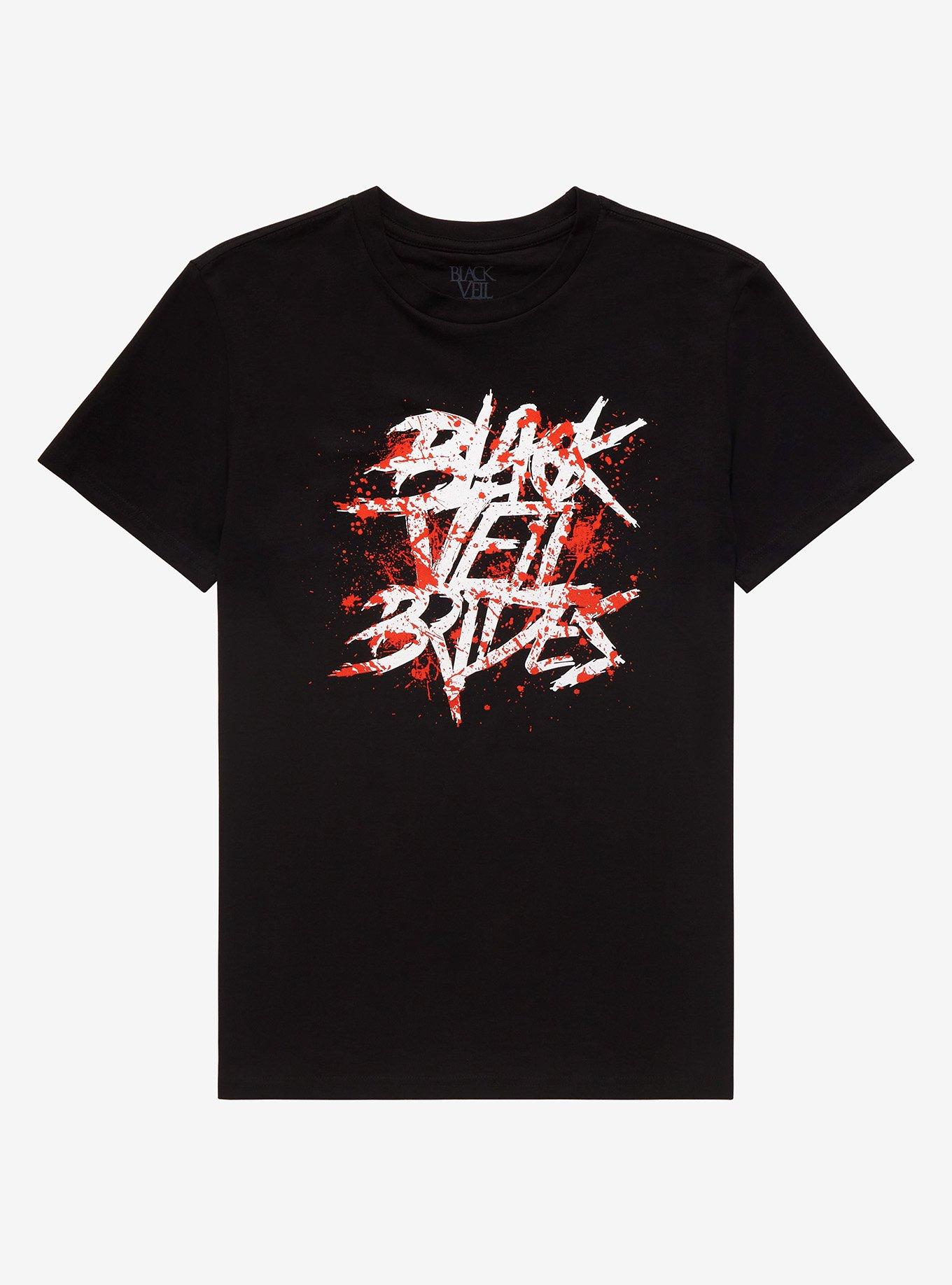 Black Veil Brides Blood Splatter Boyfriend Fit Girls T-Shirt, BLACK, hi-res