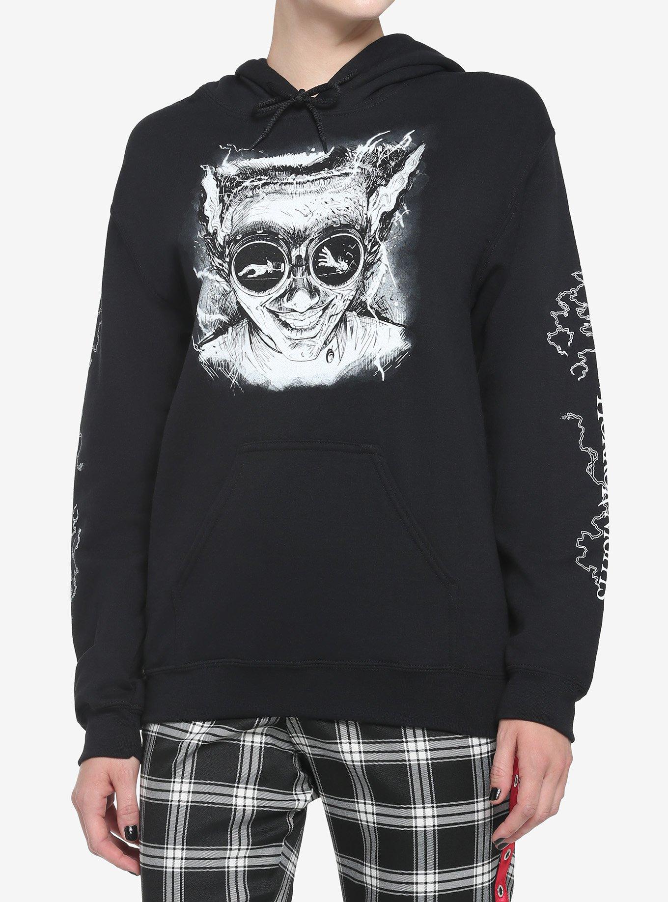 Personal Fears Skull Rhinestone Black Hoodie