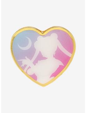 Sailor Moon Heart Silhouette Enamel Pin - BoxLunch Exclusive, , hi-res