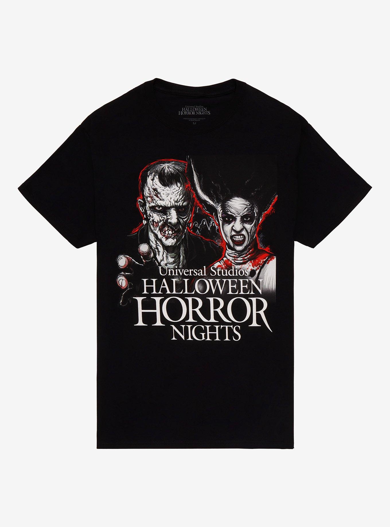 Frankenstein & Bride Split Scary Movie Universal Monsters Retro Design T- Shirt – Teepital – Everyday New Aesthetic Designs