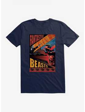 Fantastic Beasts: The Secrets Of Dumbledore Poster T-Shirt, MIDNIGHT NAVY, hi-res