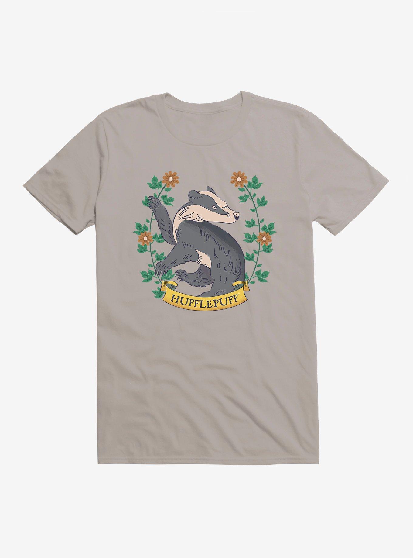 Harry Potter Hufflepuff T-Shirt, LIGHT GREY, hi-res