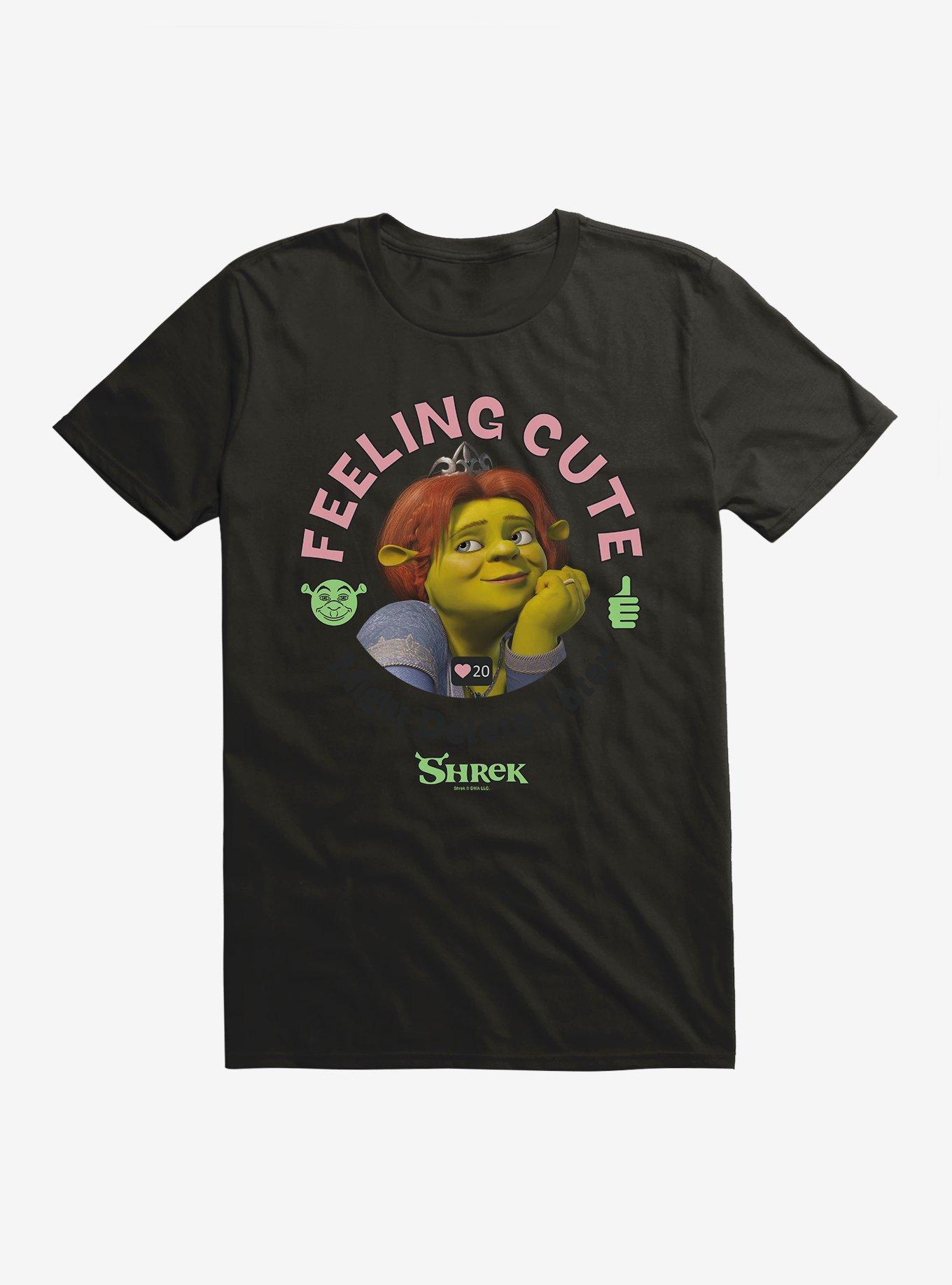 Shrek Fiona Feeling Cute T-Shirt, BLACK, hi-res