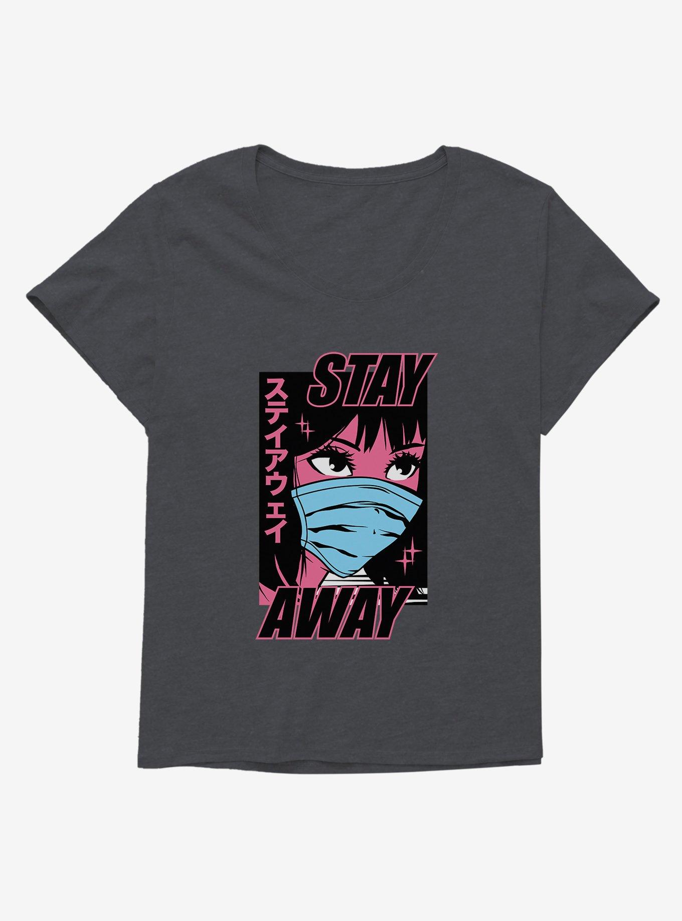 Anime Girl Stay Away Girls T-Shirt Plus Size, , hi-res