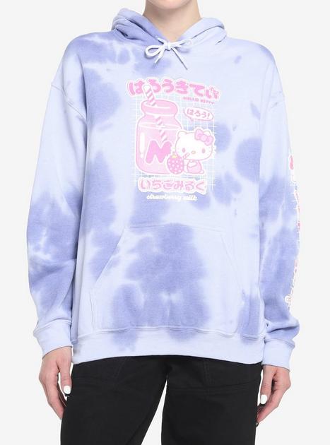 Hello Kitty Strawberry Milk Tie-Dye Girls T-Shirt