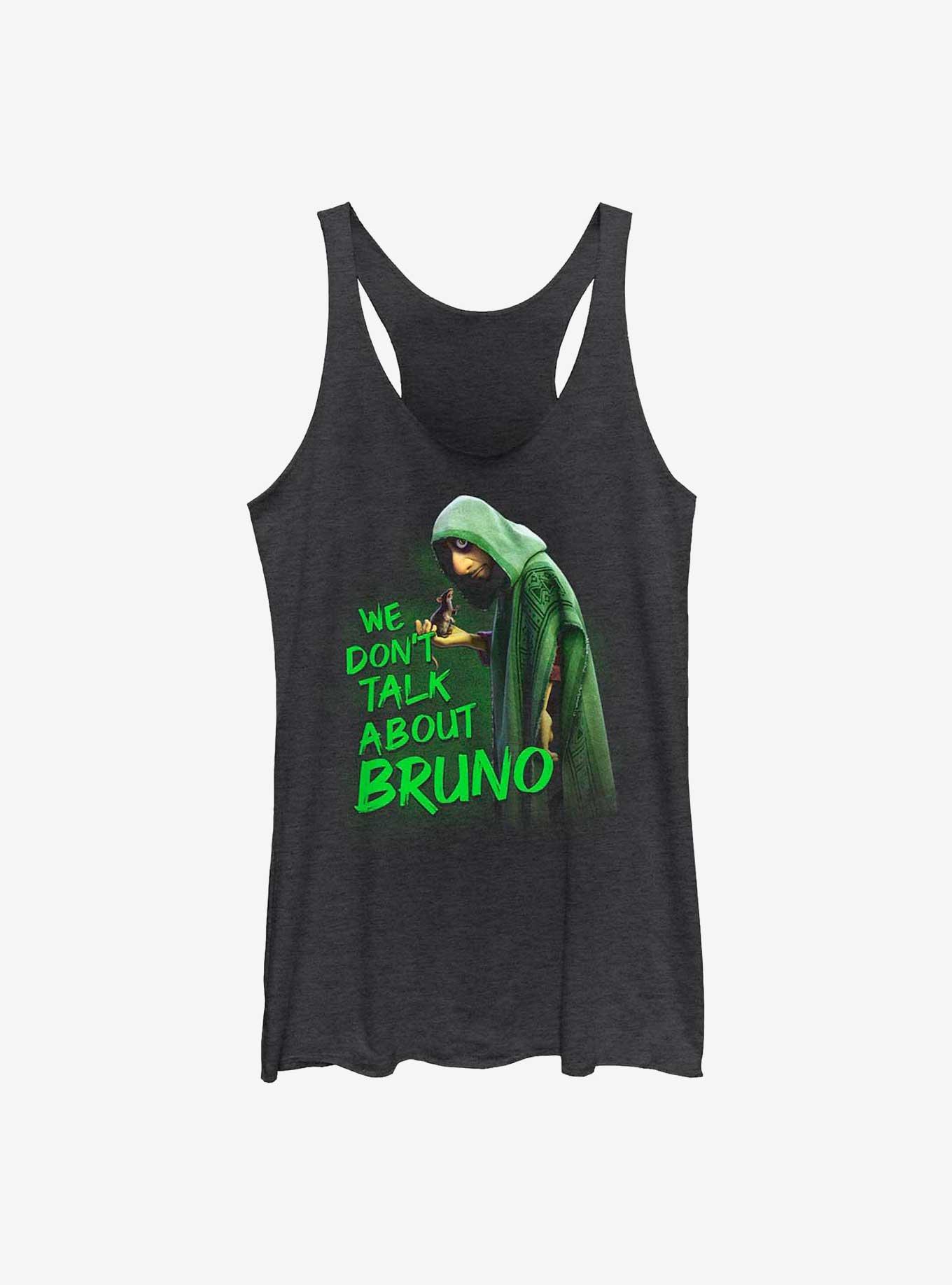 Disney Encanto We Don't Talk About Bruno Womens Tank Top, BLK HTR, hi-res view 1