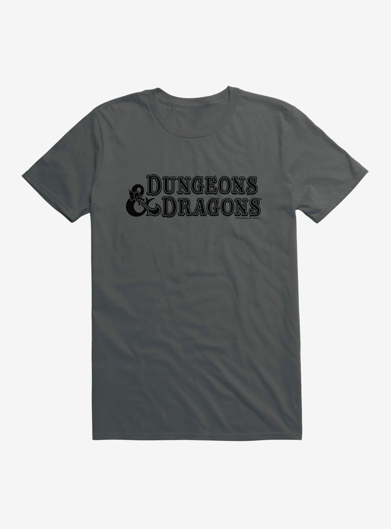 Dungeons & Dragons Logo Dark T-Shirt, CHARCOAL, hi-res