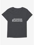 Dungeons & Dragons Logo Dark Girls T-Shirt Plus Size, CHARCOAL HEATHER, hi-res
