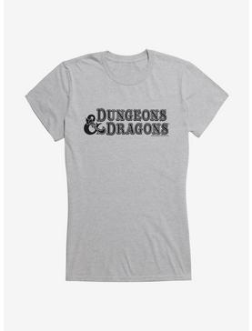 Dungeons & Dragons Logo Dark Girls T-Shirt, HEATHER, hi-res