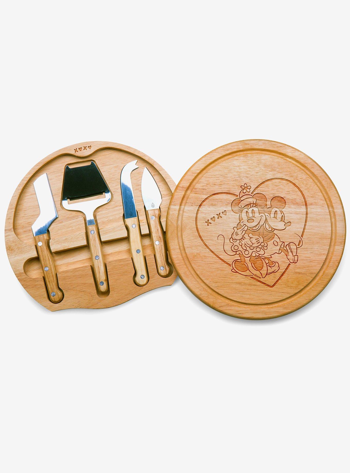 Disney Mickey and Minnie Mouse Heart Circo Cheese Cutting Board & Tools Set, , hi-res