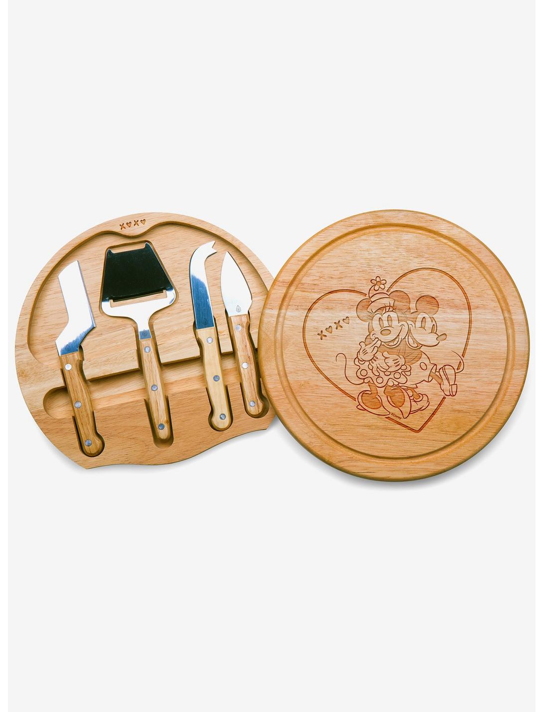 Disney Mickey and Minnie Mouse Heart Circo Cheese Cutting Board & Tools Set, , hi-res