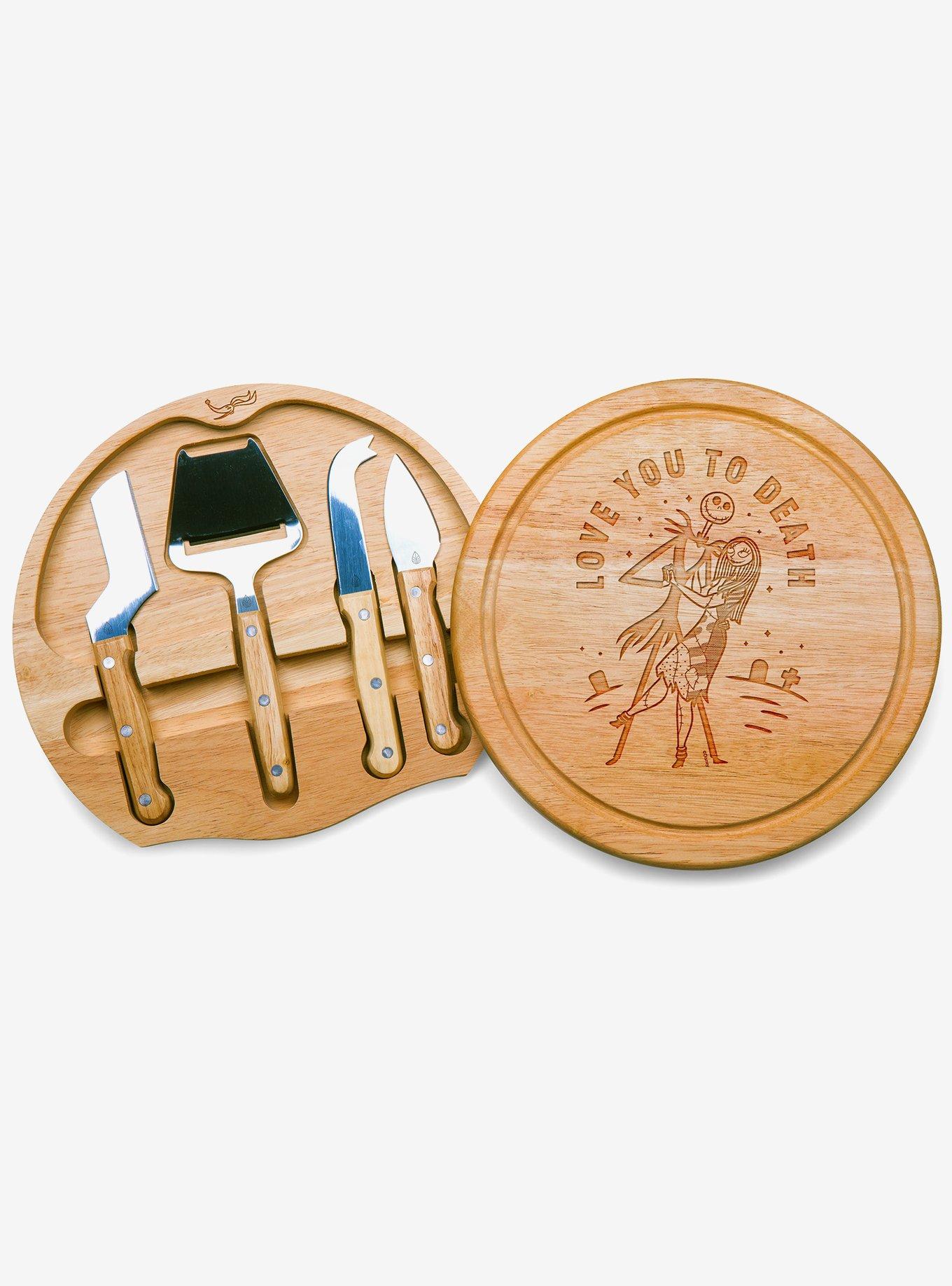 Disney The Nightmare Before Christmas Jack and Sally Cheese Cutting Board & Tools Set, , hi-res