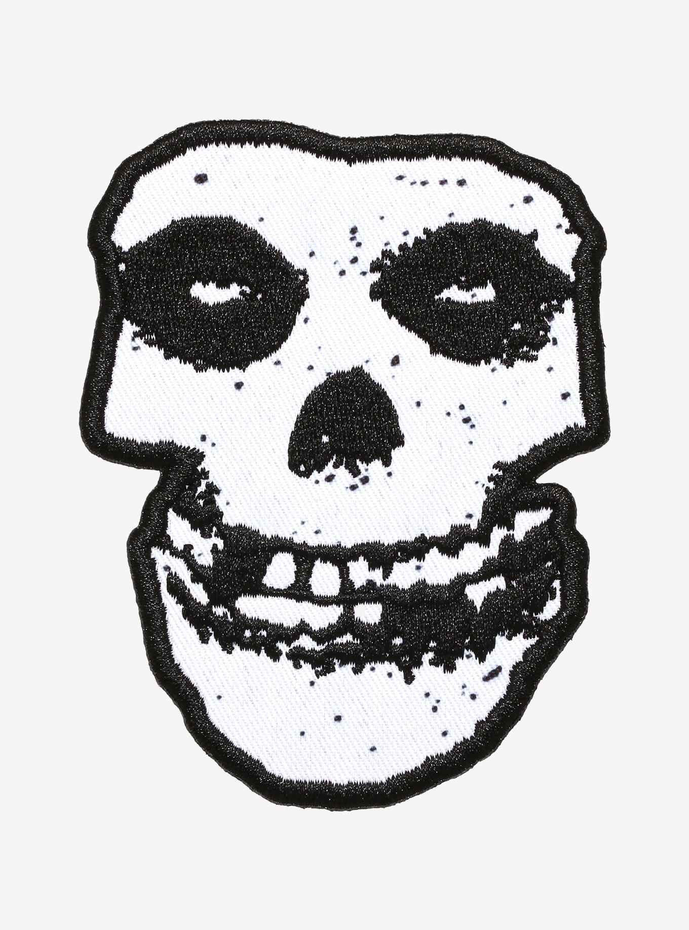 Misfits Iron-On Patch Round Fiend Club Skull – Rock Band Patches