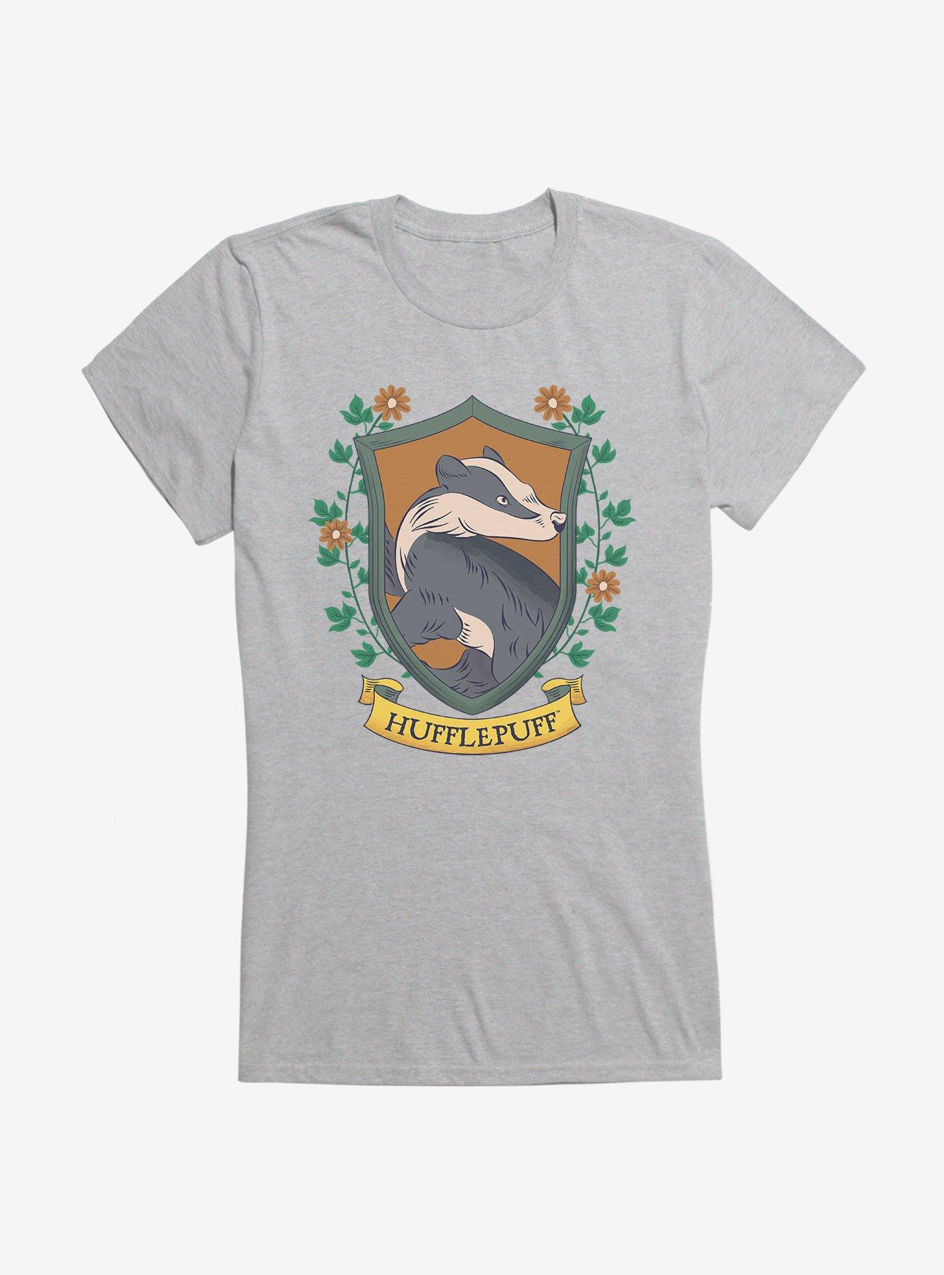 Harry Potter Hufflepuff Crest Girls T-Shirt, HEATHER, hi-res