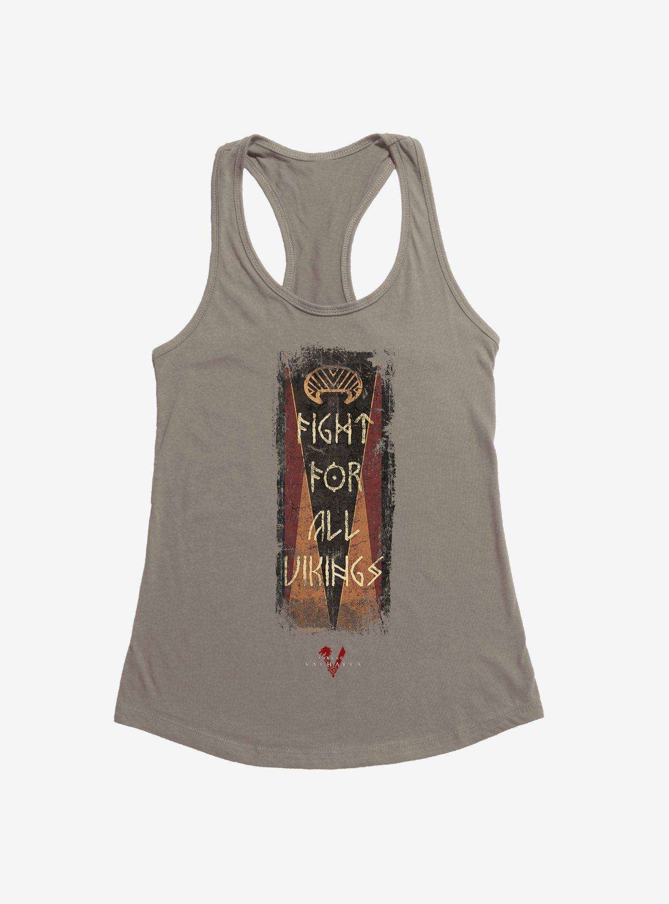 Vikings: Valhalla For All Vikings Womens Tank Top, WARM GRAY, hi-res