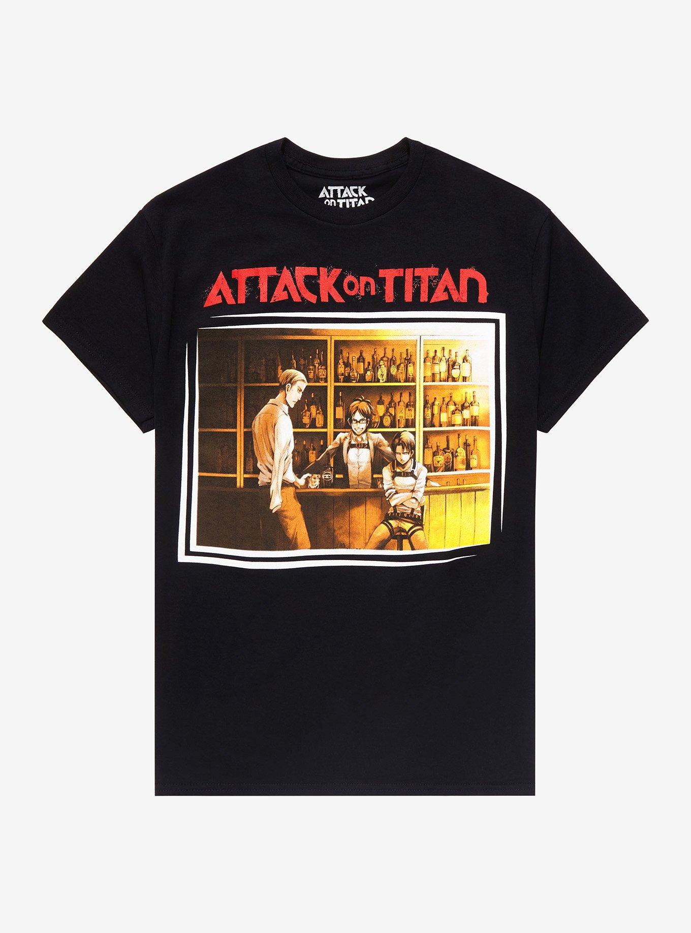 Attack On Titan Survey Corps Leaders T-Shirt, BLACK, hi-res