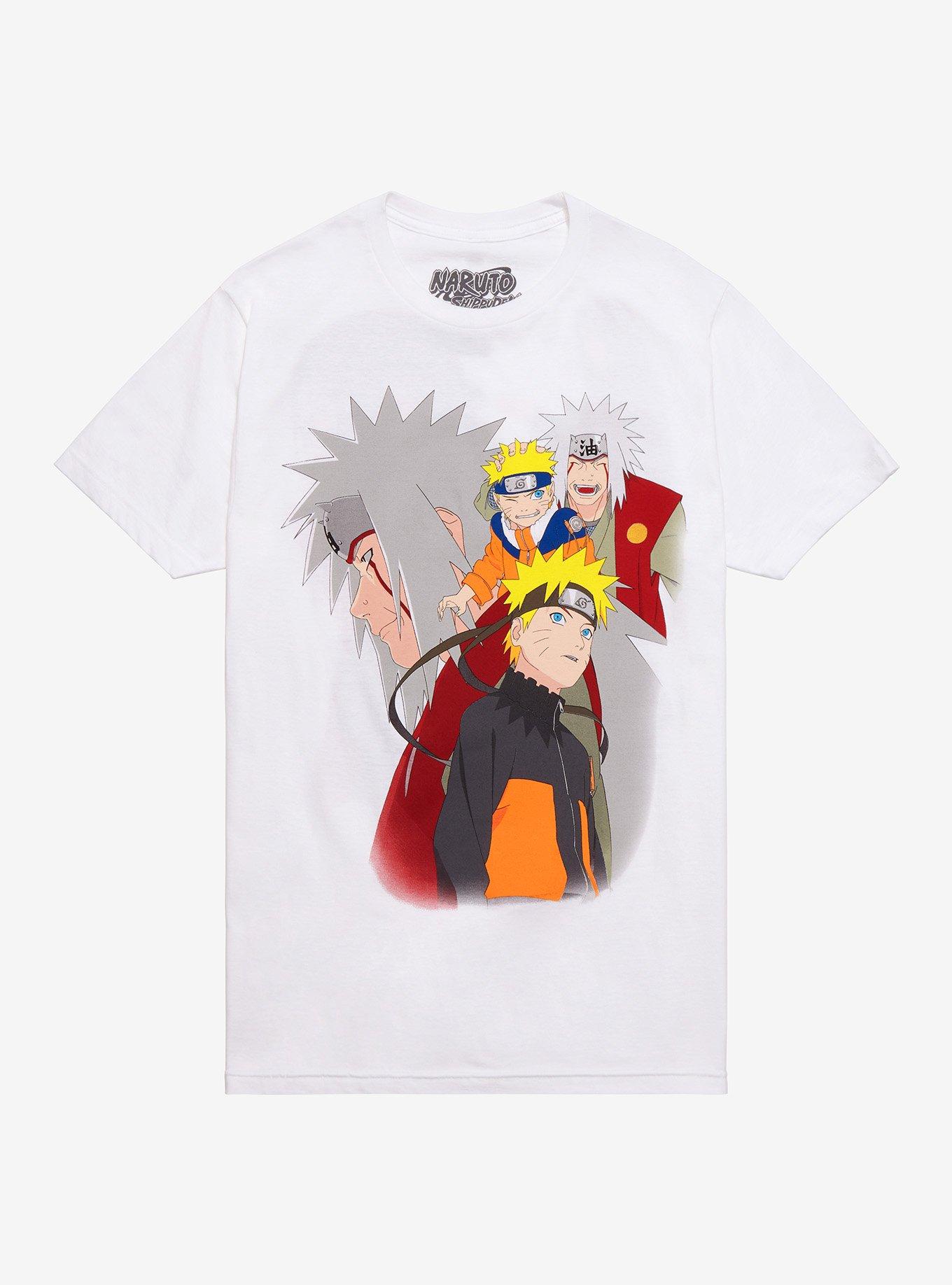 Naruto Shippuden Duo Collage T-Shirt, BLACK, hi-res