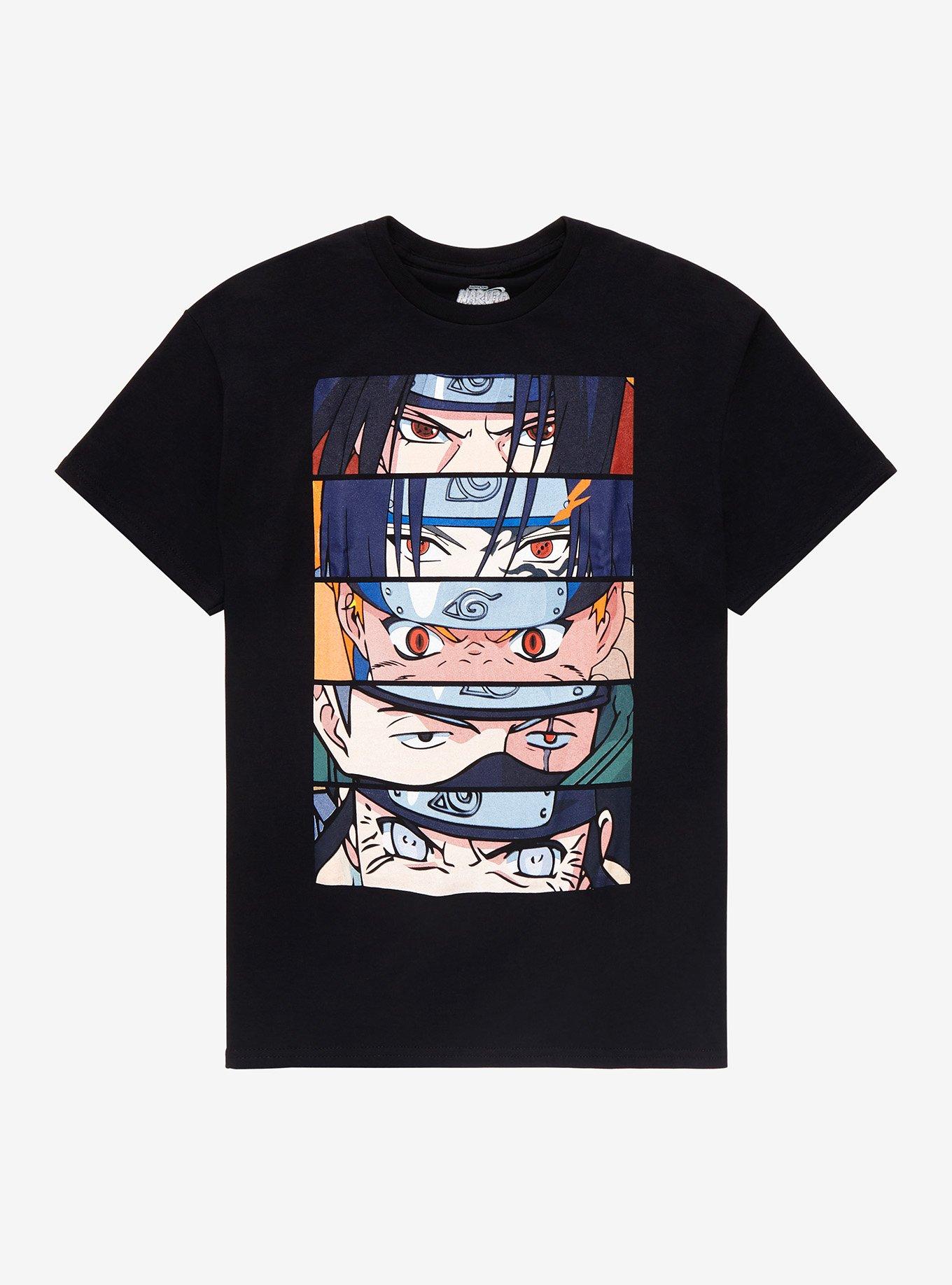 Naruto Group Stacked Eyes T-Shirt | Hot Topic