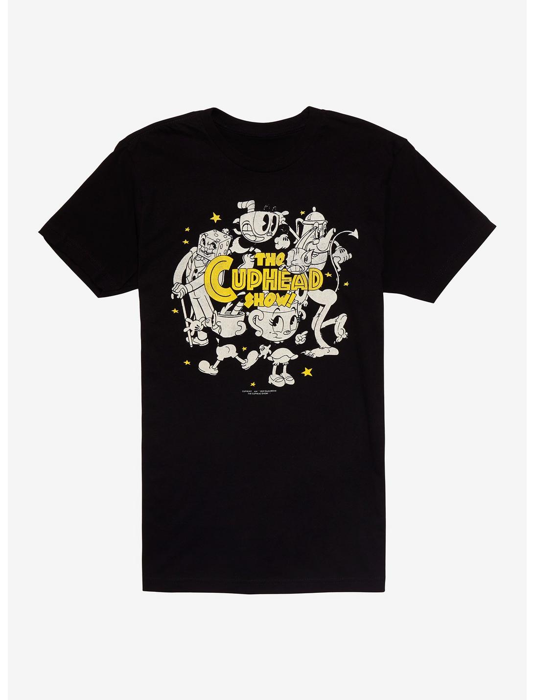 The Cuphead Show! Group T-Shirt, BLACK, hi-res
