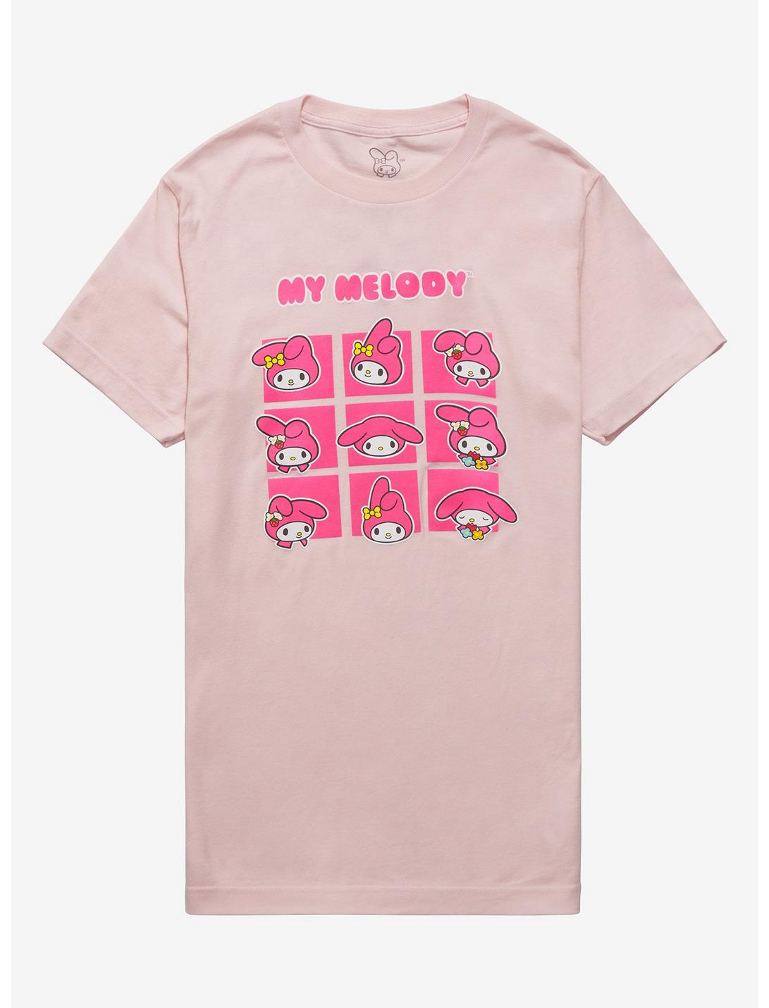 My Melody Emotions Boyfriend Fit Girls T-Shirt, MULTI, hi-res